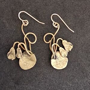 Elegant Gold Leaf Earrings